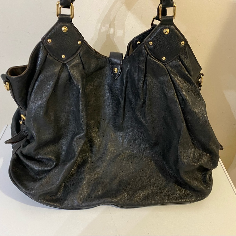 Louis Vuitton LV monogram L Hobo Mahina Leather Black - Picture 6 of 14